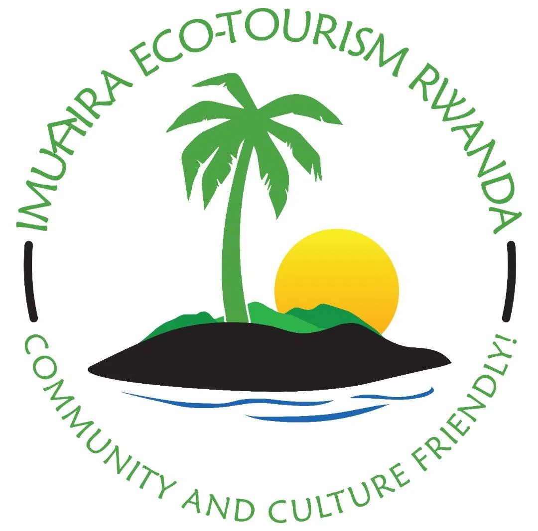 logo of imuhira eco tourism. It has a palm tree